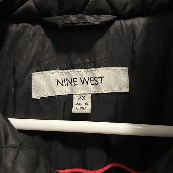 Nine West Plus Belted Hooded Puffer Jacket - Picture 2 of 4